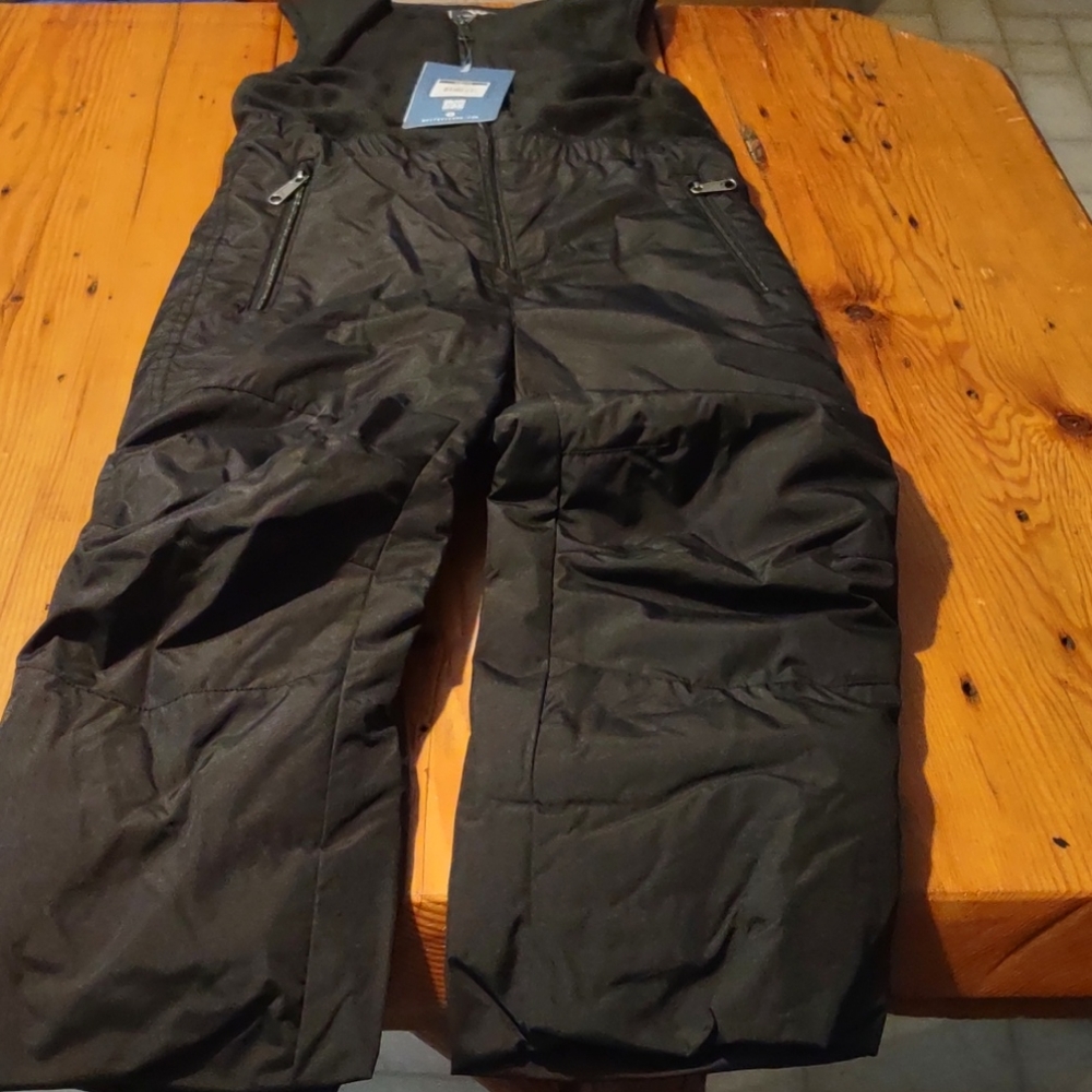 Nwt white Sierra bib sz s 4  black snowpant